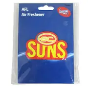 AFL Car Air Freshener - Gold Coast Suns - Set Of Two
