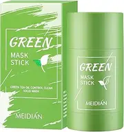 Green Tea Mask Stick Purifying Clay Face Oil Control Shrink Unclog Pores Remove Anti Acne Solid Fine Mask Facial Care Balance Skin Tone (Green Tea)