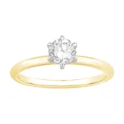Bevilles 1/2ct Laboratory Grown Diamond Solitaire Ring in 18kt Yellow Gold