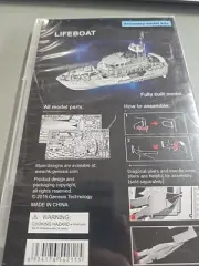 1:100 Scale Lifeboat Model 3D Metal Unassembled Kit DIY Display Souvenir Toy A