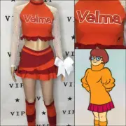 Cheerleading Uniform Velma Scooby Doo Adult Med