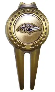 Baltimore Ravens Divot Tool with Golf Ball Marker