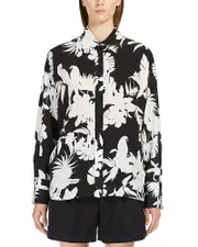 Max Mara Studio 2 Arpe Printed Silk Shirt