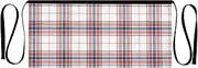 [Joitme] Trendy Plaid White Red Aprons for Cooking, Short Apron with Pockets, Waitress Apron for Women, Trendy Plaid White Red