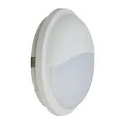 Bulkhead Wall Light Lamp 20W Round White 5000K IP65 OD225mm Eyelid 1600LM