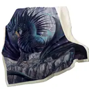 Maelstrom the Furious Scary Dragon Throw Blanket