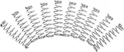 Totority Replacement Springs for Hand Pruners 10pcs Trimming Steel Springs Garden Tools Parts Wide Compatibility