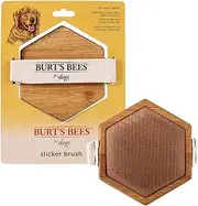 Burt’s Bees for Dogs Palm Slicker Brush | Best Ergonomic Dog Brush to Reduce Shedding | Reduces Stress On Your Wrist