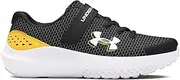 [Under Armour] BPS Surge 4 AC 3027104 Boys' Running Shoes Black/Taxi/White 28.5, Black Taxi White, 28.5 EU