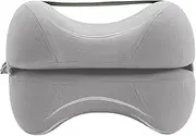 Bbbabeslk Foam Knee Pillow, Foam Leg Cushion, Leg Pillow for Sleeping, Zip, Ergonomic Knee Support, Intermediate Knee Cushion, Leg Positioner for Spine Alignment in Black