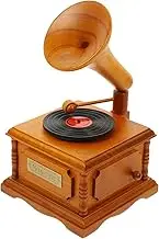 Stylish Wooden Music Box Decor Retro Phonograph Design for Home Centerpiece and Office Decor Creative Musical Box Weddings and Special Occasions