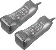 CLISPEED Retro 80s 90s Inflatable Mobile Phone 2pcs Phone Costume Ornament Music Educational Toy for Kids