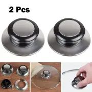 Lid Knobs Cap With Screws For Glass Lid Pot Knob Handle Replacement 2pcs