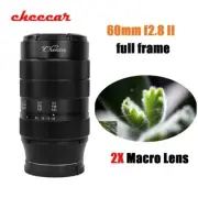 Cheecar 60mm F2.8 Mark II Full Frame Macro Lens for E/Z/X/EOS-M/RF/M43/L mount