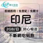 【數位旅遊】印尼上網卡30天．每日2GB 降速吃到飽