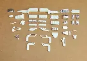 AMT 1/25 1963 CHEVROLET CORVETTE STING RAY BBC ENGINE AND RELATED PARTS
