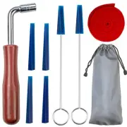 Tuning Kit Professional Piano Tuning Wrench Hammer Rubber Mutes Set 8 Pcs