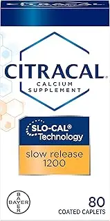 Citracal Calcium + D Slow Release 1200 Tablets 80 Tablets (Pack of 4)