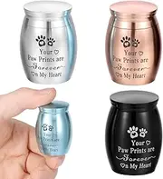 Small Cremation Urns Kit Solid Sealing Stainless Steel Pet Urn for Dog and Cat Ashes Reliable Stainless Steel Memorial Jar for Ashes