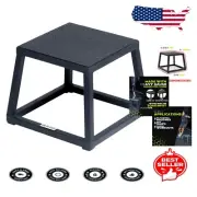 Versatile 12-Inch Plyometric Jump Box - Sturdy Steel & Rubber Construction