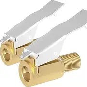 Air Chuck with Clip Adapter, Brass Locking Tire Inflator Nozzle Adapter Connect, No Leakage 250 PSI Tire Chucks for Vehicle Inflator Compressor Pump ConnectTool