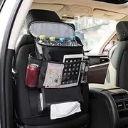 AUTOARK Car Seat Back Organizer and Cooler Set,Multi-Pocket Travel Storage Bag(Heat-Preservation and Waterproof),Bigger-Capacity,AK-054