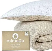 mimaDu Organic Baby Bed Linen 100 x 135 cm | Children's Bed Linen 100 x 135 cm | Children's Bed Linen 100 x 135 cm Cotton | Baby Bed Linen for Boys and Girls | GOTS and Oeko-Tex 100 Certified (Boho)