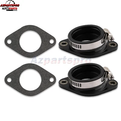 2x Carburetor Intake Manifold Boot For 1968-1973 Honda CB350 CL350 16211-286-040