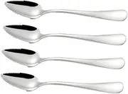 iplusmile Infant Eating Scoops Set 4pcs Stainless Steel Baby Fruit Spoons Multipurpose Toddler Utensils for Baby Food Preparation