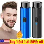 Men Mini-Shave Portable Electric Razor USB Rechargeable Shaver for Home & Travel