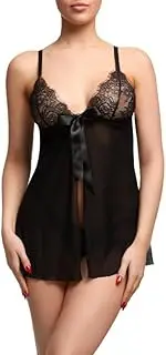 [Dita Von Teese] Von Follies Fantacist Open Front Black Babydoll