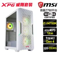 在飛比找momo購物網優惠-【微星平台】i7二十核GeForce RTX 4070{雪月