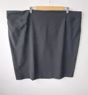 AUTOGRAPH Womens Size 24 Black Pencil Skirt Knee Length Stretch Fabric NEW
