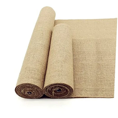 Garden Burlap Fabric Roll,40 inch x25 Feet High Density Natural Jute Material