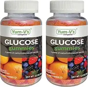 YumVs Complete Glucose Gummies, Fruit Flavors, (60 Ct); Chewable Nutritional Supplement for Men and Women, Gluten Free, Vegan, Kosher, Halal … (Orange & Raspberry, 60 Count (Pack of 2))