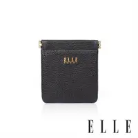 在飛比找ETMall東森購物網優惠-【ELLE HOMME】ELLE真皮零錢包/收納包 (黑色)