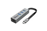 PROMATE 4-In-1 USB Multi-Port Hub w/ USB-C Connector