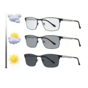 Mens Metal Photochromic Reading glasses UV Readres +1.0 1.5 2.0 2.5 3.0 3.5 4.0