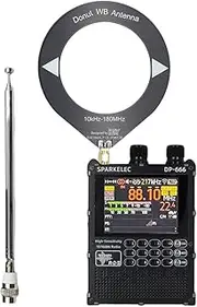 AZURAOKEY DP-666 TEF6686 Radio High Sensitivity Full Band FM AM Short Wave Radio with LCD Display High Sensitivity DSP Receiver, Built-in 5000mAh Battery, Nice Speaker, Antenna