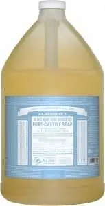 Dr Bronner's Pure Castile Liquid Soap Baby Unscented 3.78L