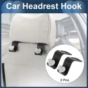 2 Pcs Universal Car Seat Headrest Hook for Hanging Purses White 2.4"x1.26"