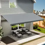 13'x8' Retractable Awning Fabric Replacement UV Protection Outdoor Patio Canopy