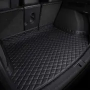 Custom Car Boot Liner Mat For Porsche Cayenne Coupe, Tailored Leather Rear Trunk Pad Carpet Anti-Scratch Non Slip Cargo Protector (Color : A Red, S...