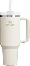 Stanley Quencher H2.0 Tumbler with Handle & Straw 40 oz | Twist On 3-Way Lid | Cupholder Compatible for Travel | Insulated Stainless Steel Drink Bottle | BPA-Free | Cream