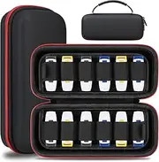 Lacdo USB Flash Drive Case, USB Storage Case, USB Holder Storage Bag, Thumb Drive Case for 24 SanDisk/Samsung Hard EVA USB Flash Drive USB Case, Jump Drive Case, Electronic Accessories Organizer,Black