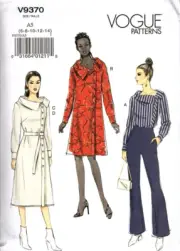 Vogue V9370 Misses Tunic Top, Dress and Belt Size 6 to 14 UNCUT Pattern