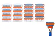 4 Sets of 4 Pcs Replacement 5 Blades Razor Blades for Men Razor Refills for Gillette