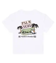 [Palm Angels Kids] Palm Angels Kids Printed cotton jersey T-shirt Y 12 white