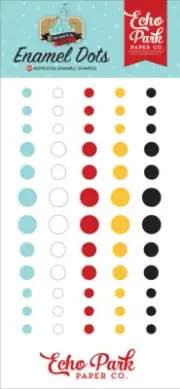 1 Pack Echo Park Paper REMEMBER THE MAGIC Decorative Enamel Dots