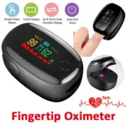 Heart Rate Monitor Oximeter Blood Oxygen SpO2 Finger Pulse Saturation Meter AU